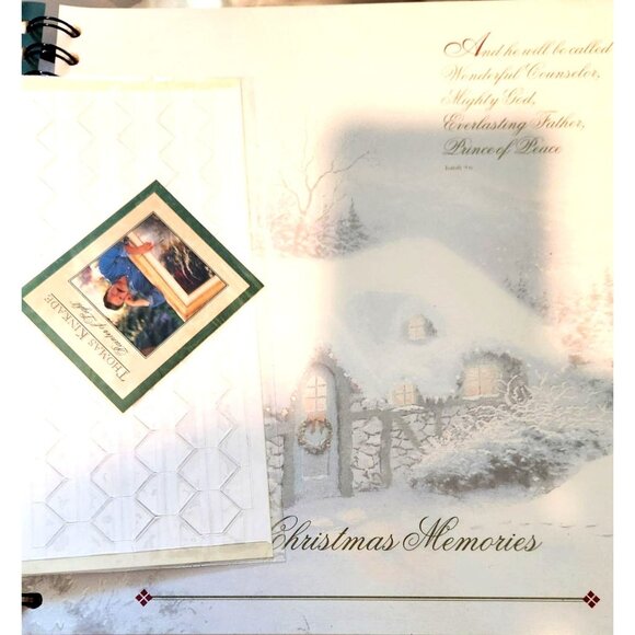 Thomas Kinkade Photo Album Our Christmas Memories 1999  20 pages both sides 9 x - Picture 7 of 8